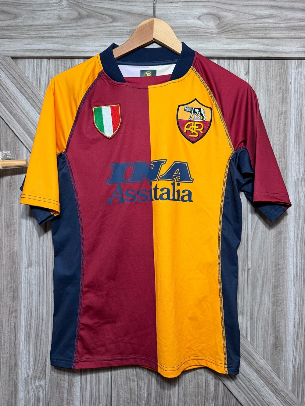 AS Roma 2001/2002 Champions League Home Retro Jersey - Official Club Remake